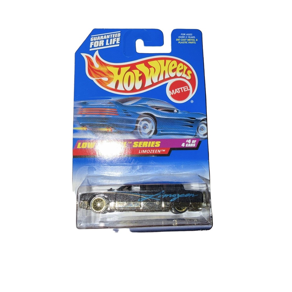 Hot Wheels 1998 Low N Cool Series Limozeen Black Gold Collector 716 New